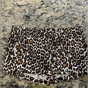 J Crew Cheetah Print Short Size 8